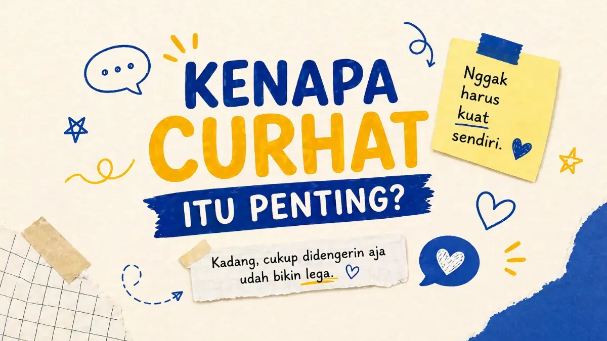 Ilustrasi artikel KENAPA CURHAT ITU PENTING